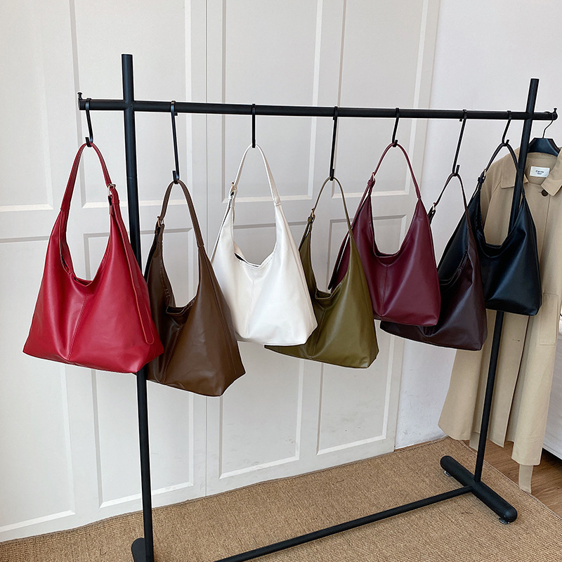 Vintage Commuter Textured Shoulder Bag for Women 2025 Trend Korean Style Elegant Underarm Bag Support Foreign Trade Fashion Bag