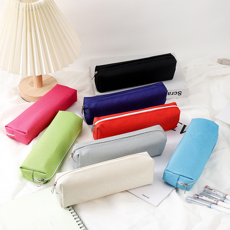 Solid color pencil case