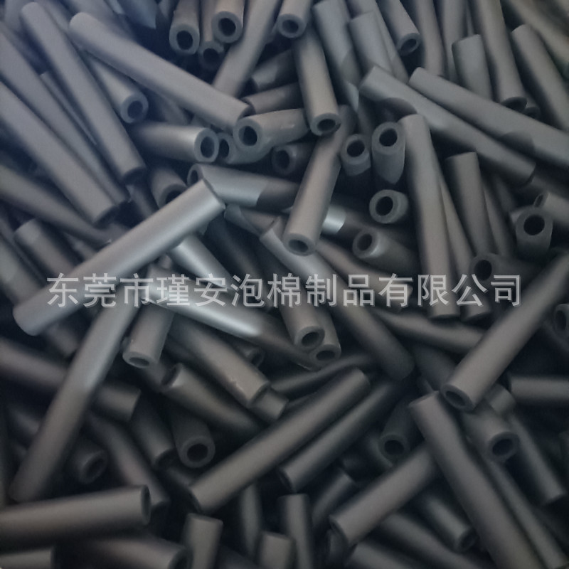 黑色光面橡塑nbr发泡管 机械泡棉手柄把套 eva防护把手套防刮伤