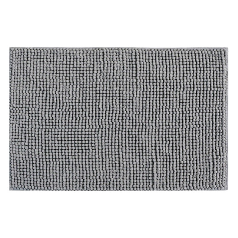 Alfombrilla de piso de chenilla de color sólido de felpa corta Temi Alfombrilla de pie suave lisa para el hogar de cuatro estaciones transfronterizas Alfombra absorbente y antideslizante