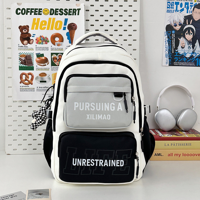 Mochila escolar de alto valor, gran capacidad, ligera y versátil para estudiantes de escuela primaria, quinto y sexto grado, mochila para estudiantes de secundaria y preparatoria