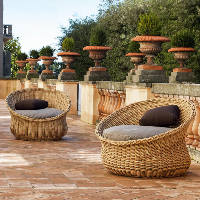 Conjunto de muebles de exterior de ratán para villa, patio, terraza, jardín, protección solar, sillón de aluminio para descanso al aire libre. image 3