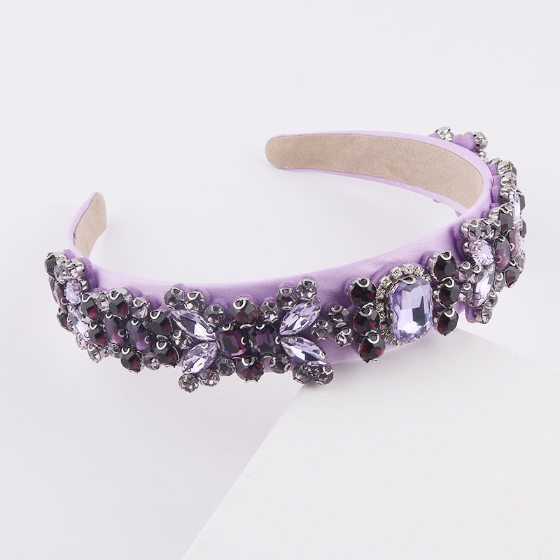 Neue Mode Barock Mehrfarbiges, Mit Diamanten Besetztes Strass-stirnband display picture 7