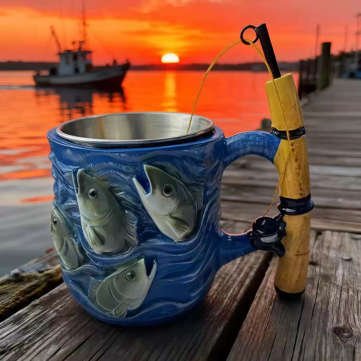 New Product the Angler's Dream Ceramic Mug ​ ​ Dream of Angler Ceramic Mug