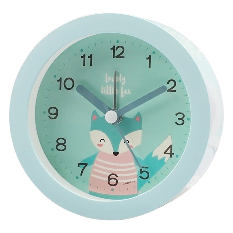 Los estudiantes de celebridades de Internet usan un pequeño reloj despertador para escanear movimiento mudo reloj de dibujos animados venta directa al por mayor miniclock mini reloj