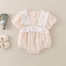 2025新生婴儿衣服夏季包屁衣女宝宝哈衣爬服超洋气满月百天外出服