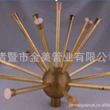 全铜水晶球喷头 半蒲公英喷头 带铜管喷头 景观水池喷头雾化