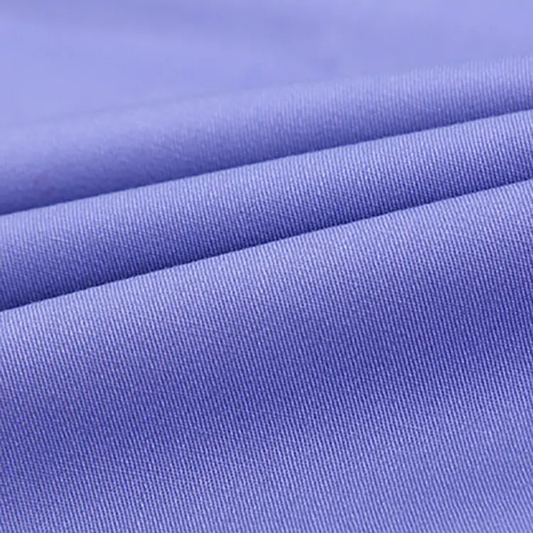 80 algodón 20 poliéster azul mezcla de algodón tela de camisa de hombre