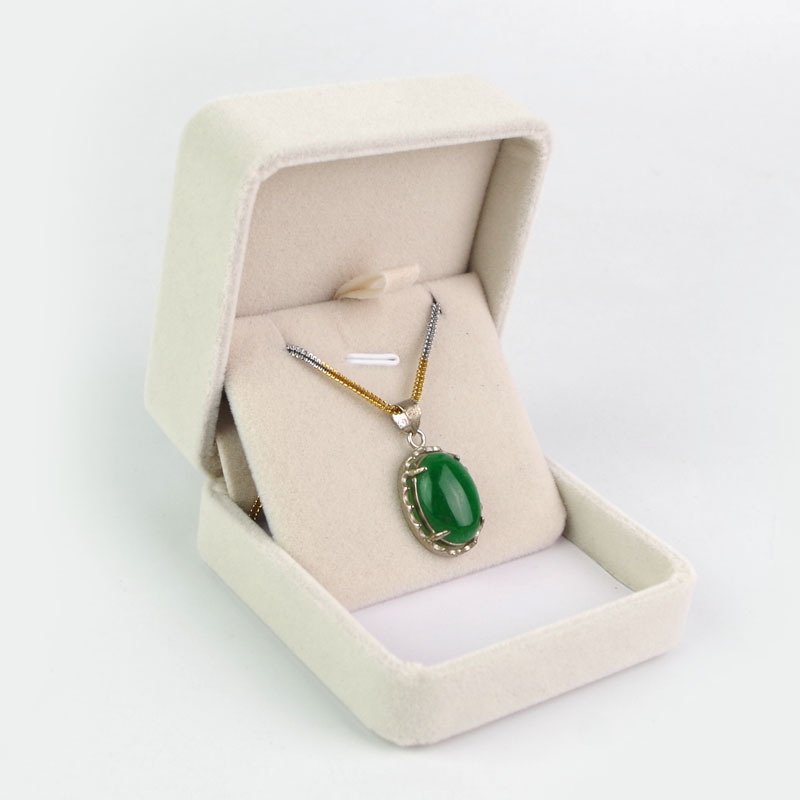 Joyero de terciopelo rojo, joyero de esquina redondeada, caja de collar de franela, pulsera de joyería, caja de pulsera, caja de embalaje de joyería al por mayor