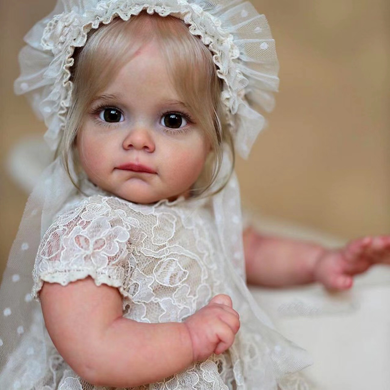 Muñeca Reborn de Simulación Niña de Vinilo Pintado en 3D a Mano para Niños