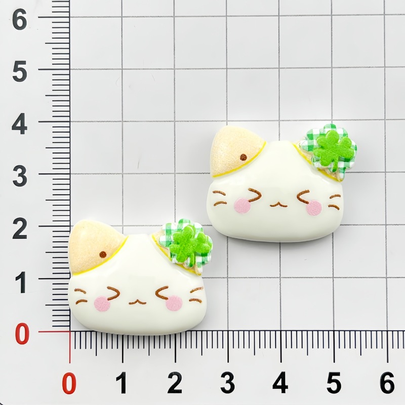 卡通眼睛猫头树脂配件diy手工奶油胶发夹手机壳冰箱贴鞋扣饰品材|undefined