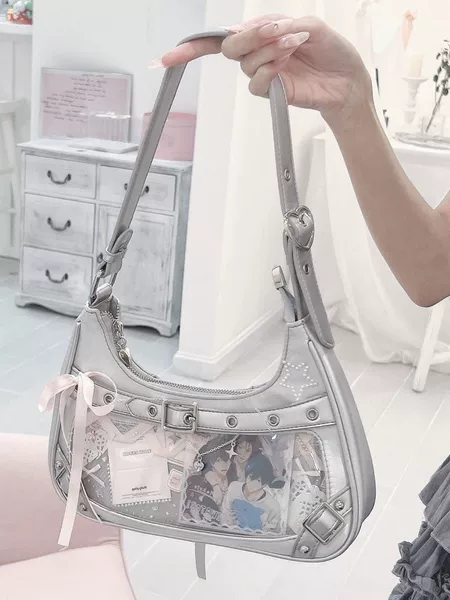 Fashion Design Limited Edition Hot Girl 2025 Confession Pain Bag Daily Shoulder Commuting Underarm Crossbody Women's Bag