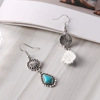 Retro turquoise earrings, European style, Aliexpress, boho style, wholesale