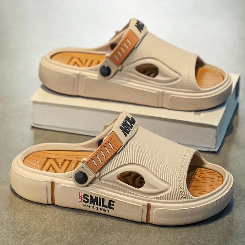 Sandals Men's Summer Outer Wear New Anti-Slip Dual-Purpose Wading Driving Casual Beach Slippers Men's Summer Home