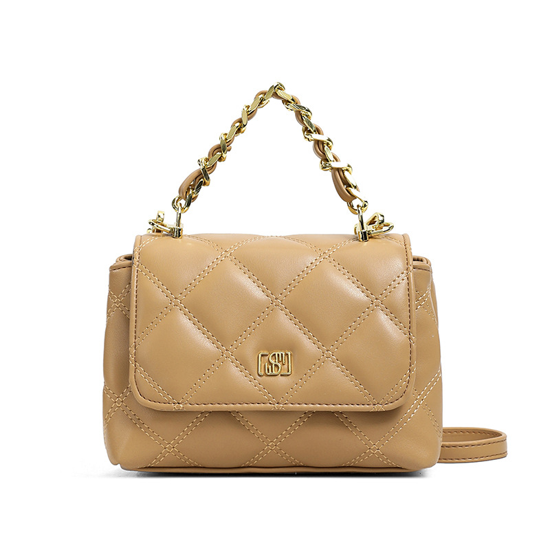 Bolso de mano de cadena de diamante popular para mujeres 2026 verano nuevo estilo de moda versátil bolso de hombro de alta calidad