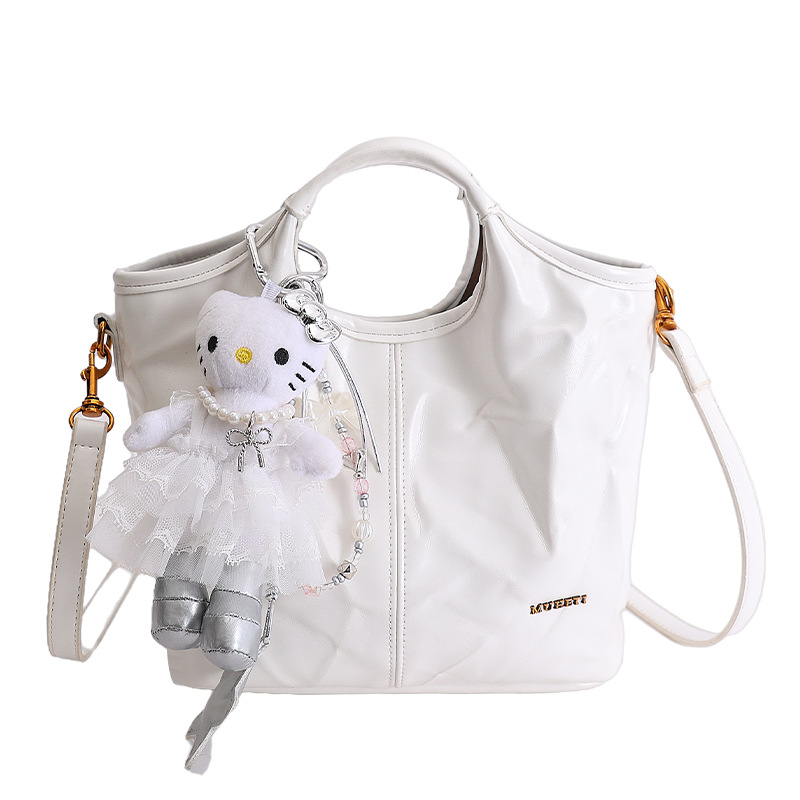 Bolsa de cestas de moda para mujeres 2026 nuevo bolso de hombro retro gran capacidad mochila simple bolso de cubo diario