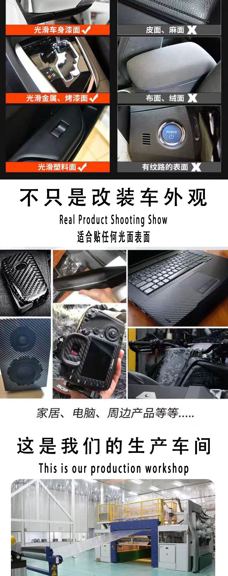Cross-Border Automotive and Motorcycle Pet Matte Black Forged Carbon Fiber Film Matte Wear-Resistant Pvc Waterproof and Scratch-Resistant Car Body Sticker