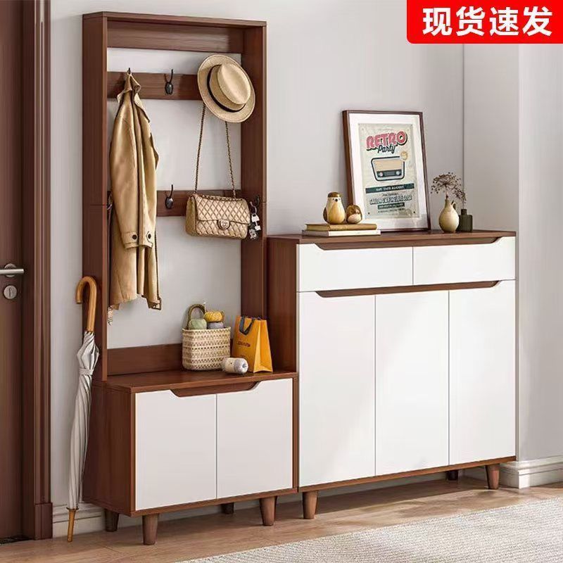 鞋柜大容量家用鞋柜省空间收纳隔断多层玄关柜门厅储物柜一体|undefined
