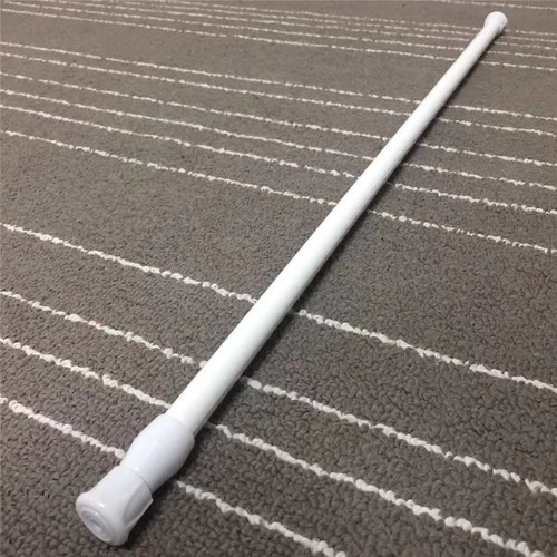 Curtain telescopic rod, fixed door at both ends, half curtain rod, cabinet, bathroom, punch-free installation, nail-free curtain rod, single rod