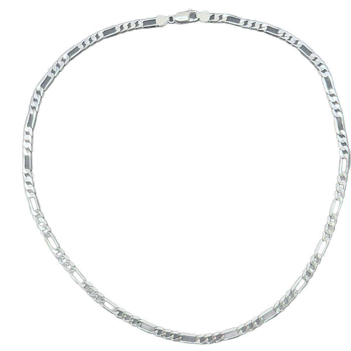 Men's Figaro Chain Necklace In 925 Sterling Silver For Men_voghion.com