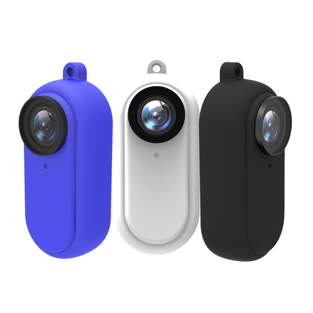 Aplicable a INSTA360 GO3/ GO/GO2 host funda de silicona cubierta protectora de la cámara del pulgar cubierta protectora