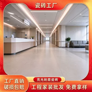 巢恩哑光肌肤釉瓷砖柔面防滑地砖客厅酒店商场工程地板砖OEM防滑