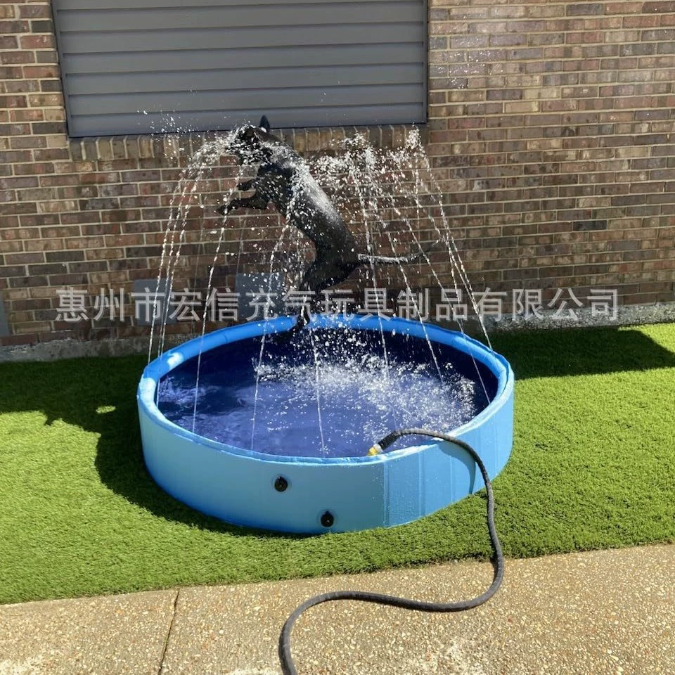 Фабрика ПВХ ПЭТ бассейн фонтан детей ПЭТ бассейн спрей воды коврик складной ПЭТ Ванна