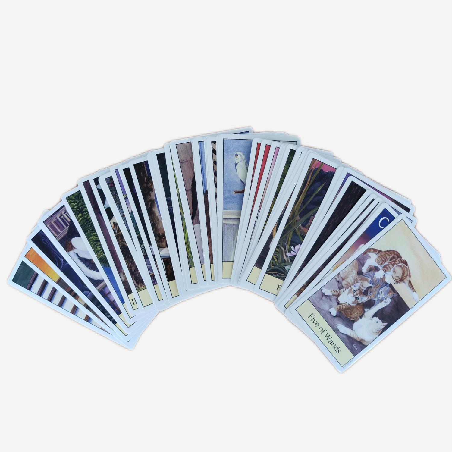 Nieuwe 12*7 Cats Eye Tarot Orakelkaarten_voghion.com