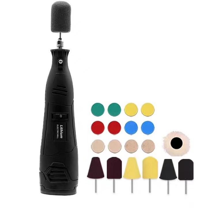 Car beauty small area detail repair polishing machine wireless small tool detail door handle chrome strip repair