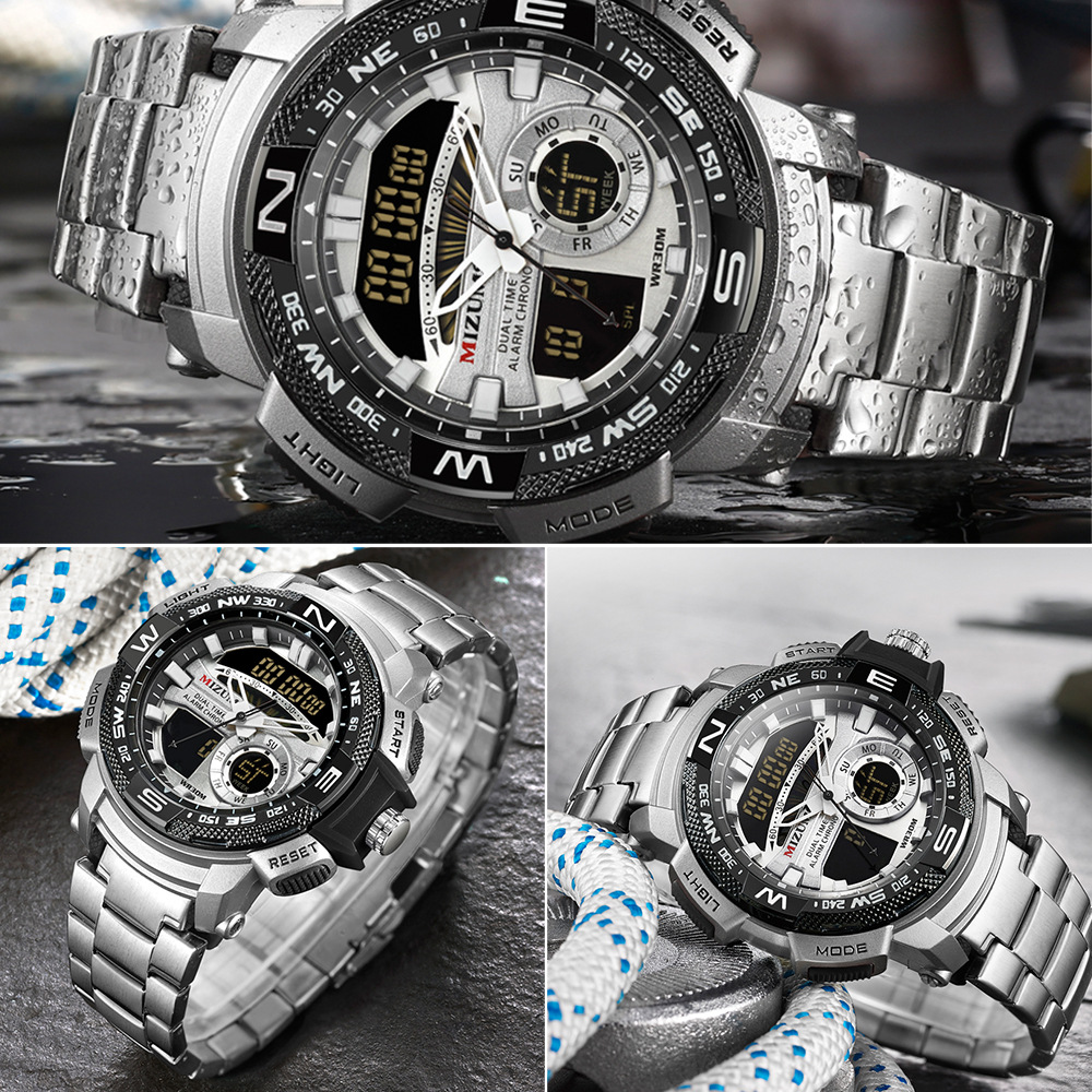 Quartz Movement Solid Color Pattern Men'S Gender Sports Style Sports Solid Color Single Folding Buckle Quartz Men's Watches