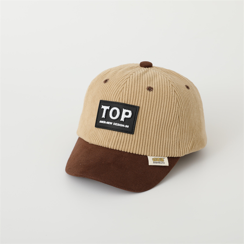 Sombreros de bebé de invierno y otoño de terciopelo de moda coreana para niños y niñas al aire libre caliente y grueso sombrero de pato universal