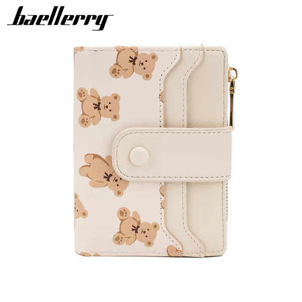 Women's Wallet Short New Baellerry Cross-Border Fashion Animal Print Thin Zipper Coin Purse Card Holder