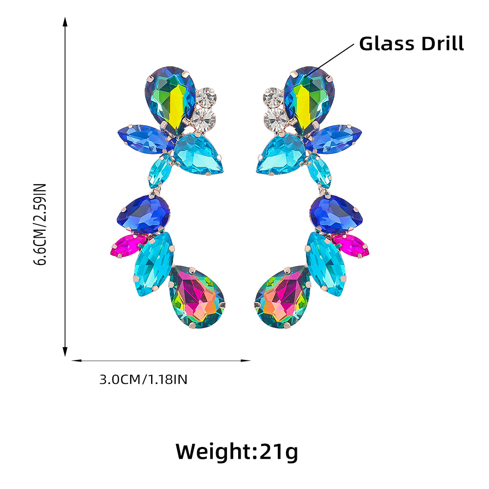 Title 1, Damen Ohrringe Modedesign Legierung Strass, sti...