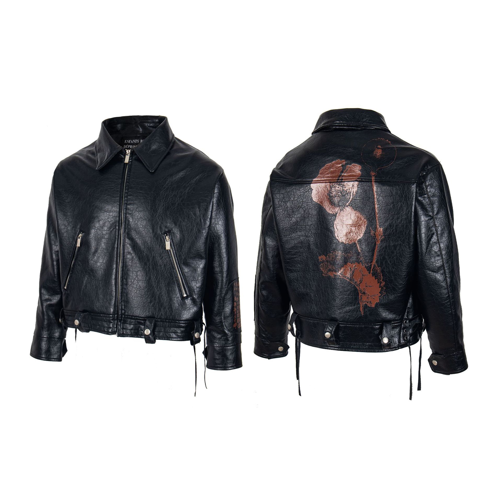 2025秋冬新款E@RD忧郁的富二代限定皮衣夹克外套男女同款一件批发