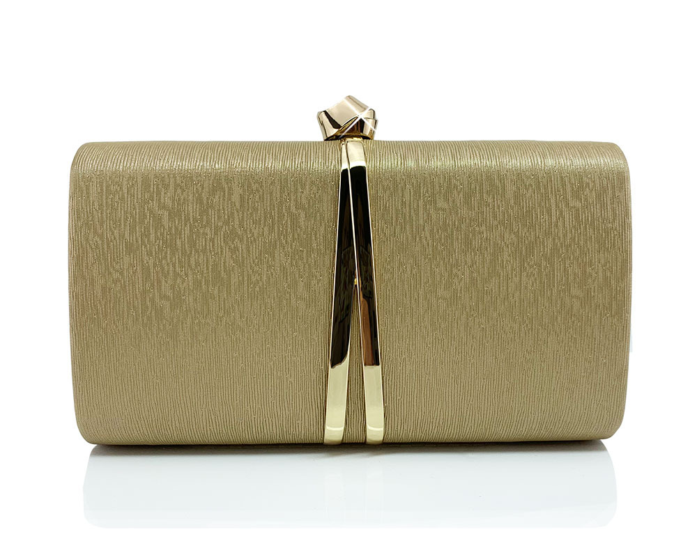Leather Shimmer Textured Evening Gown Banquet Clutch Crossbody Shoulder Bag For Women - Thumbnail 6