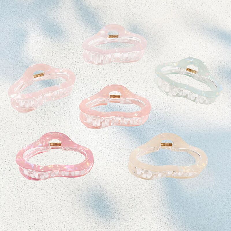 New Cross-Border Jewelry Colorful Candy-Colored Ring-Shaped Hollow Hairpin Fashion Versatile Cloud Claw Clip Shark Clip Hair Accessory New Cross-Border Jewelry Colorful Candy-Colored Ring-Shaped Hollow Hairpin Fashion Versatile Cloud Claw Clip Shark Clip Hair Accessory