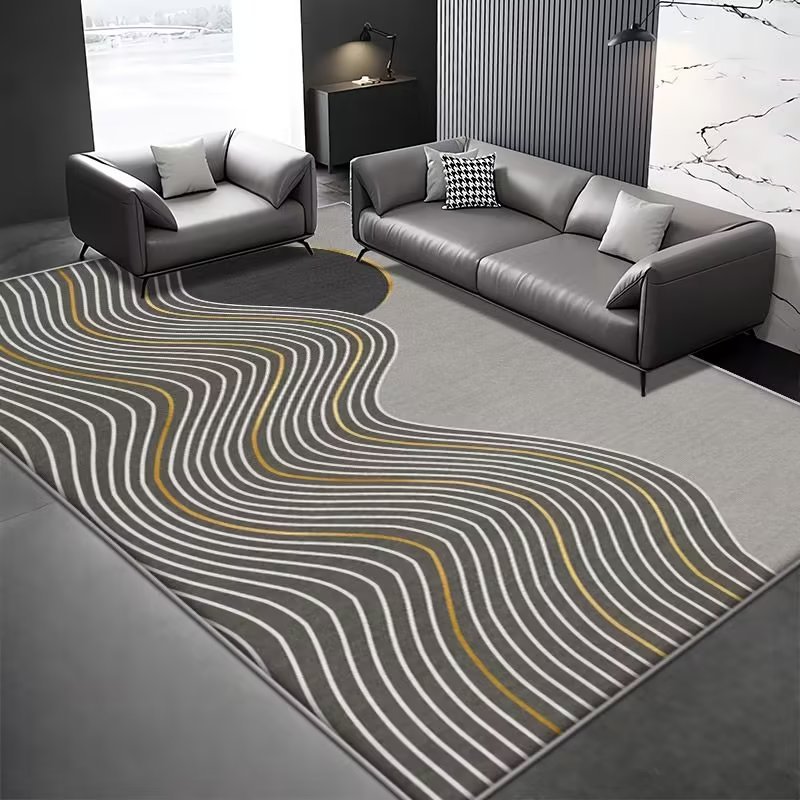 Italiano minimalista cristal terciopelo ins estilo sala de estar alfombra absorbente dormitorio cama manta sala de estar baño piso mat