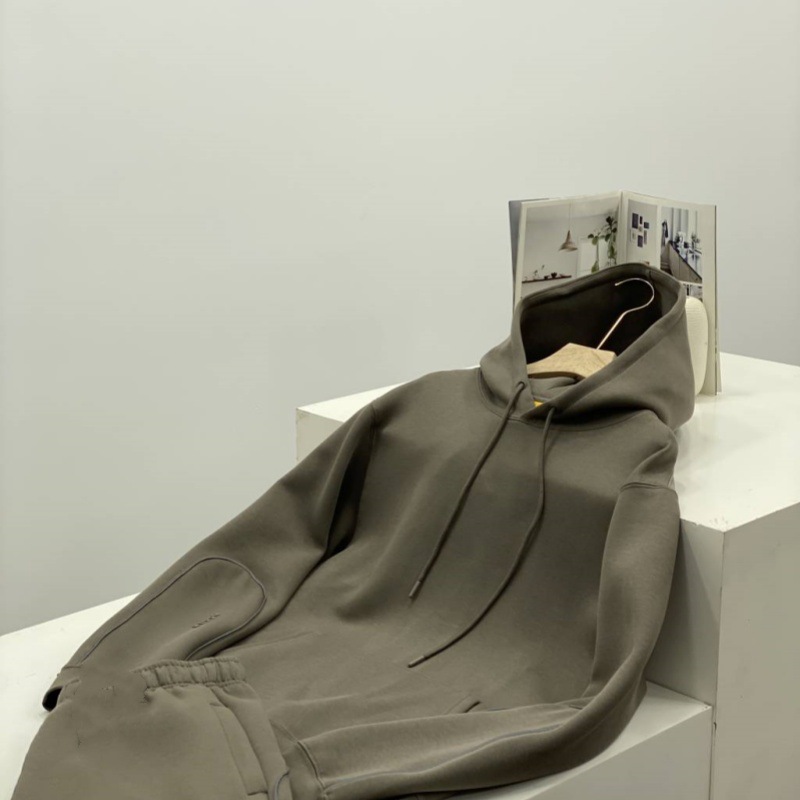 25 años de primavera y otoño deportes suéter con capucha suéter casual para hombre chaqueta con capucha pantalones reflectantes traje de pantalón