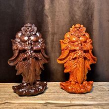 花梨木雕 钟馗摆件肌肉天师 福神霸气钟馗送福创意桌面装饰工艺品