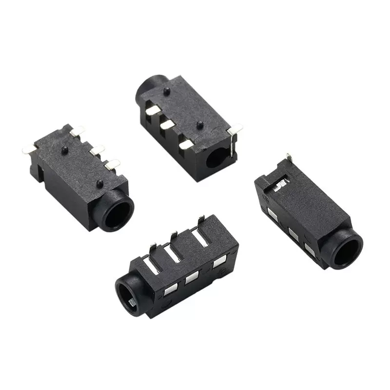 厂家现货直供耳机座-320贴片3.5音频电源插座带批发