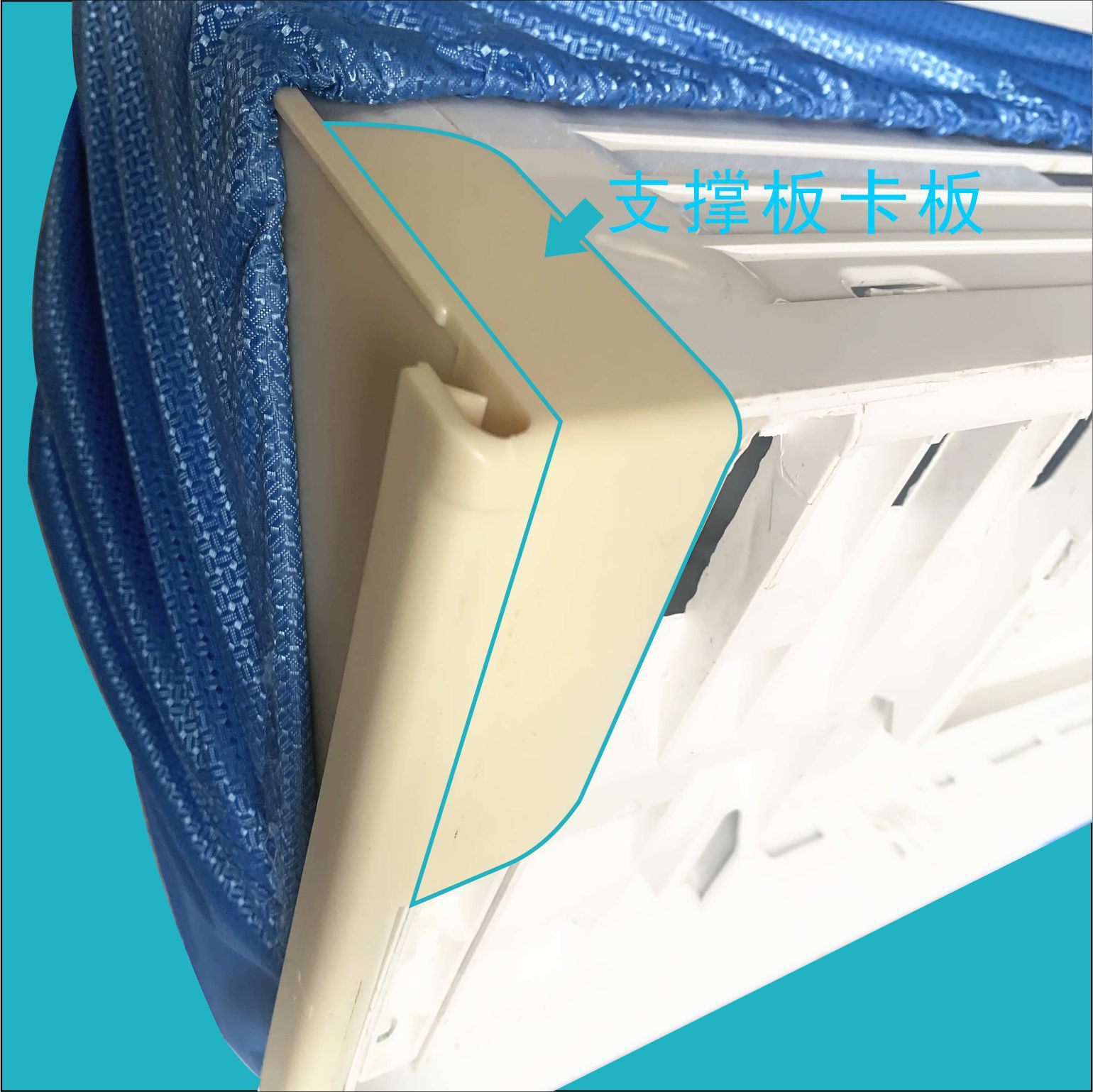 Cubierta de limpieza de aire acondicionado Cubierta impermeable Tablero de soporte de bolsa de agua de aire acondicionado Cubierta de aire acondicionado Cubierta de agua de aire acondicionado Limpieza de aire acondicionado