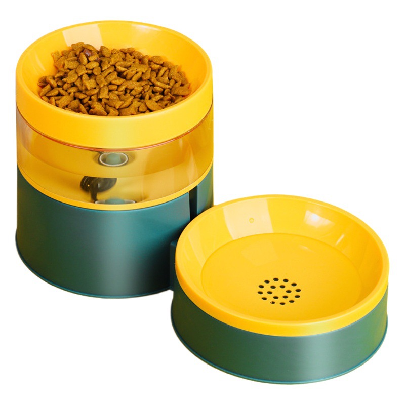 Dispensador de agua automático para gatos de Amazon transfronterizo para aumentar el cuello, lavabo para perros, tazón para perros, dispensador de agua inteligente de 1.5L