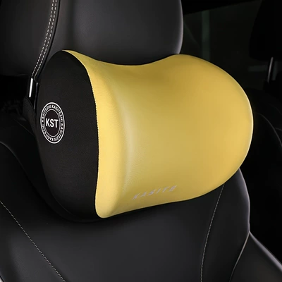 Headrest: Backrest Artifact Car Cushion Headrest - 1-headrest-yellow