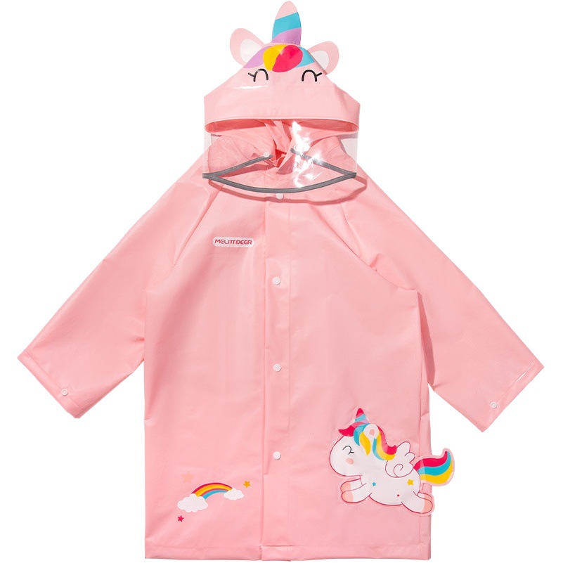 Impermeable para niños Estudiante de niñas Niños al aire libre engrosado de las niñas poncho portátil de las mujeres poncho bebé impermeable al por mayor