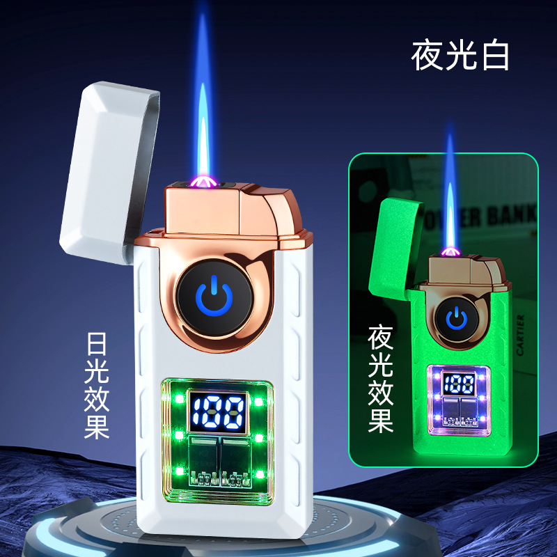 빛나는 백색 가스 및 전기 이중 불꽃