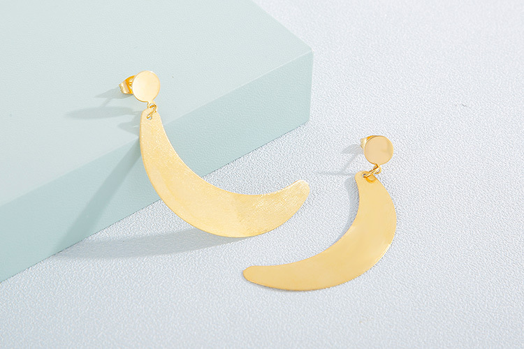 fashion creative stainless steel rhinestone earrings necklace set wholesale Nihaojewelry