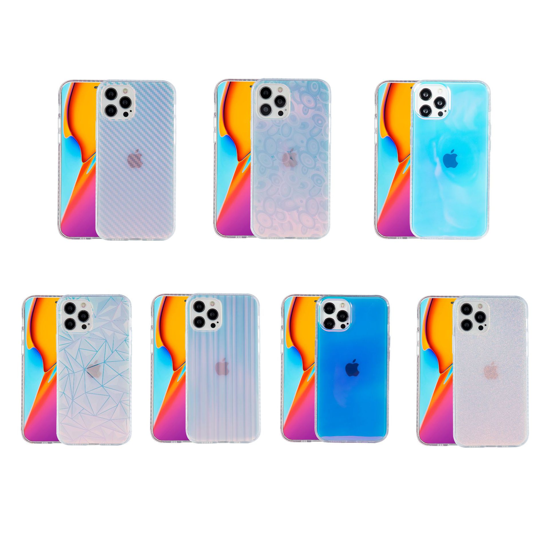 Casual Gradient Color Camouflage Silica Gel   Phone Cases display picture 2