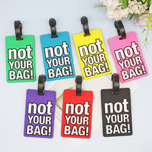 跨境创意字母行李牌环保pvc登机牌手提箱挂件吊牌旅行箱托运卡套