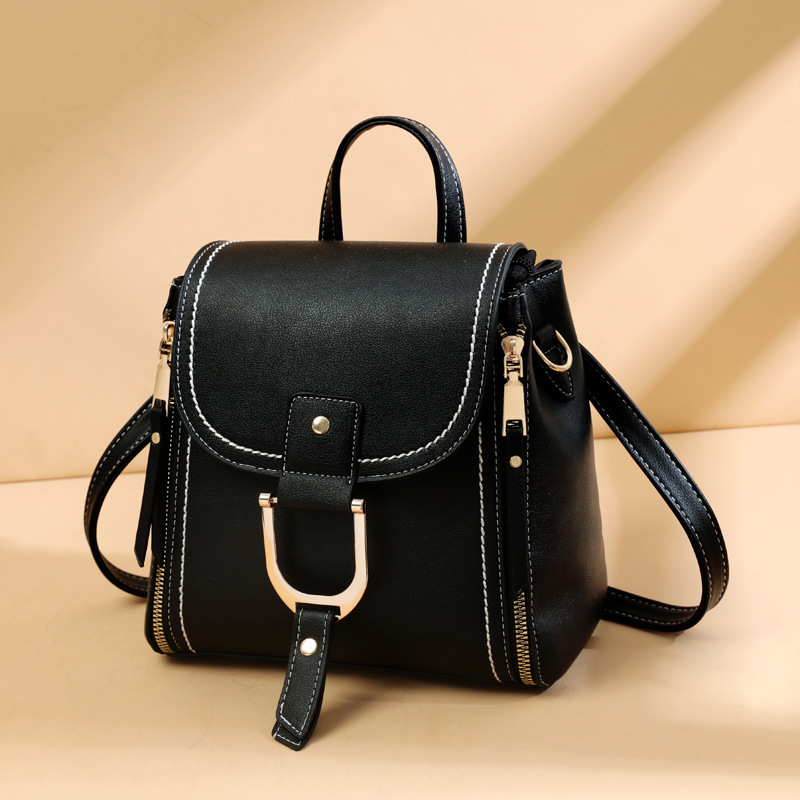 [Bolsa de mujer transfronteriza] de gran capacidad de color sólido 2023 nueva mochila casual simple mochila de hombro bolsa de mensajero