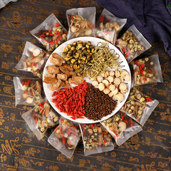 Chrysanthemum, wolfberry, honeysuckle tea, burdock and cassia seed tea, licorice and chrysanthemum combination health tea wholesale dropshipping
